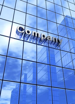 Big Blue Company Business Concept