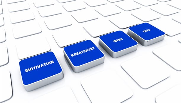 Pad Concept Blue - Motivation Creativity Ideas Goals 1