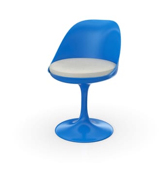 Retro Design Chair - Blue White