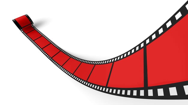Blank Film Reel Red 02