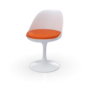 Retro Design Chair - Orange White
