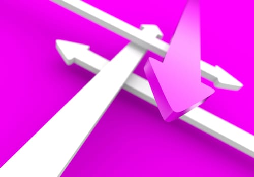 Find the Right Way - Pink White