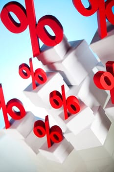 Concept of discount, Percent sign
