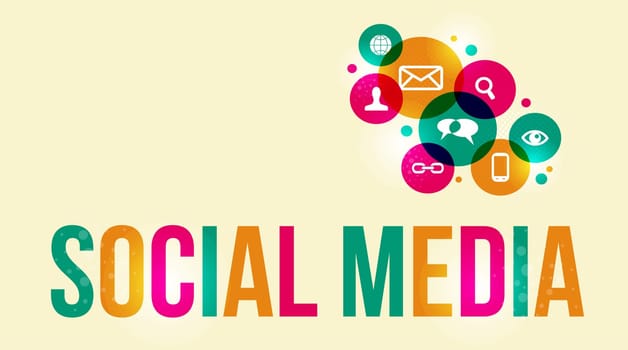 Social media background of the icons vector. EPS10 file version. This illustration contains transparencies and is layered for easy manipulation and custom coloring.
