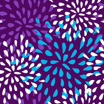 Abstract cute seamless pattern floral background. Vector illustration layered for easy manipulation and custom coloring.