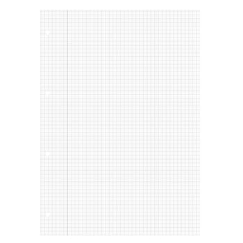 Blank white sheet of paper squared