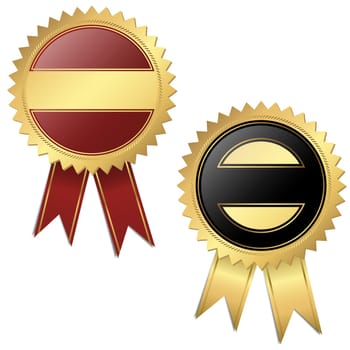 2 templates - quality seal black and red