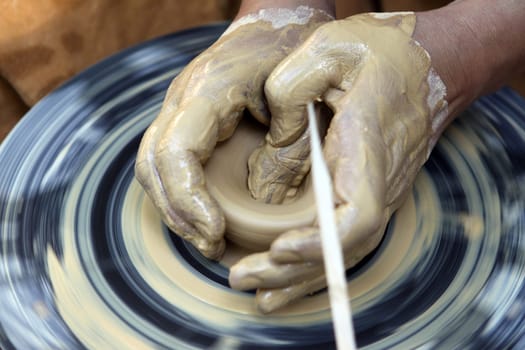 Potters at work