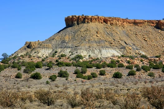 A mesa in Ojito Wilderness study area