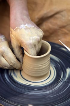 Potters at work