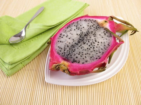 Fruit meal with dragon fruit