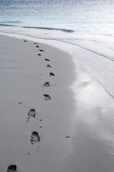Footprints in the sand