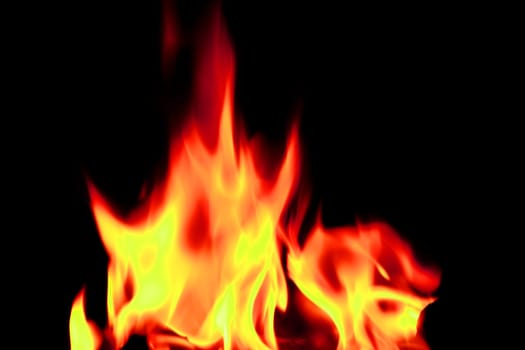 bright flames on an open fire that give that warm feeling