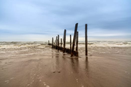 Groynes in winter
