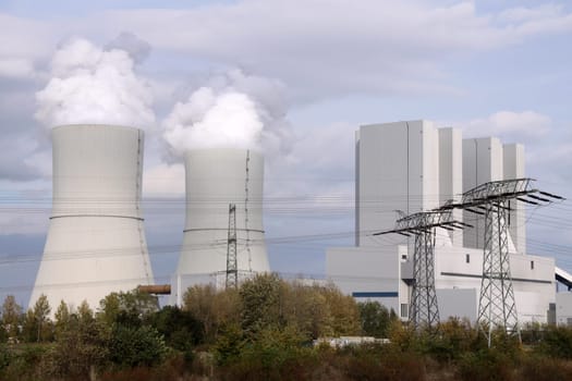 Coal-fired power plant near Leipzig