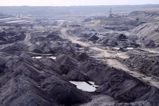 Lignite opencast mining in Saxony