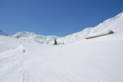 Ski slope on the Arlberg
