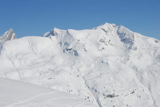 Winter sports area on the Arlberg