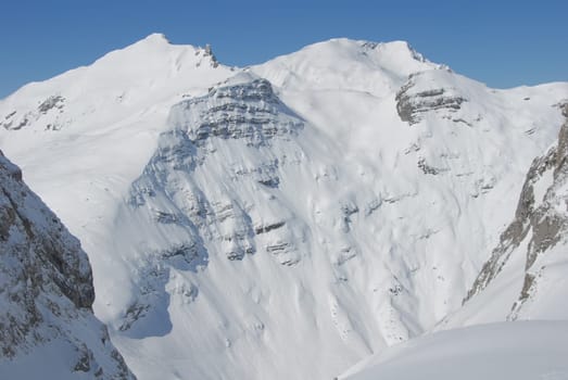 Stierloch am Madloch - summit in winter -