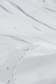 Ski slope on the Arlberg