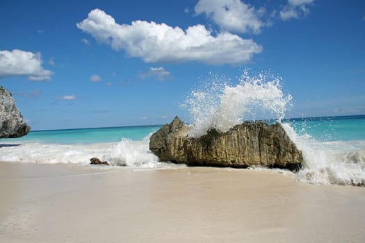Beach in Tulum. Mexico