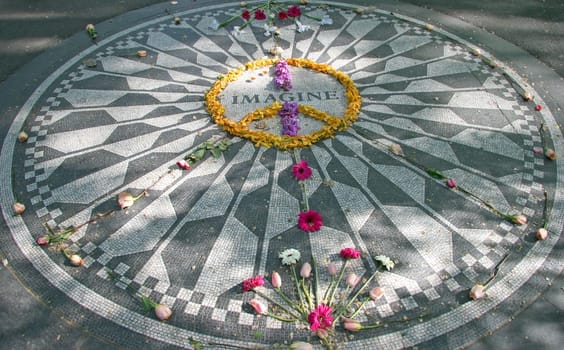 Strawberry Fields. Central Park. NYC. United States