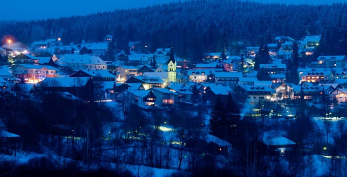 Sankt Englmar in the evening
