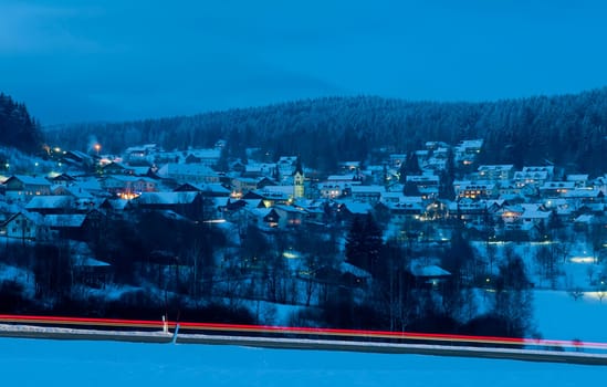 sankt englmar in the evening