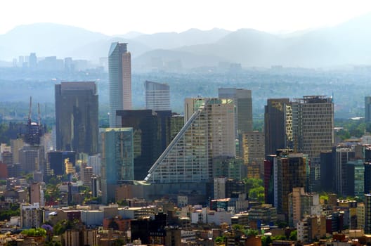 A view of downtown Mexico City, Mexico