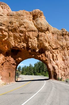 Arch in Red Canyon National Park in Utah in the United States of America