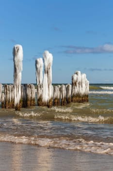 Groynes in winter
