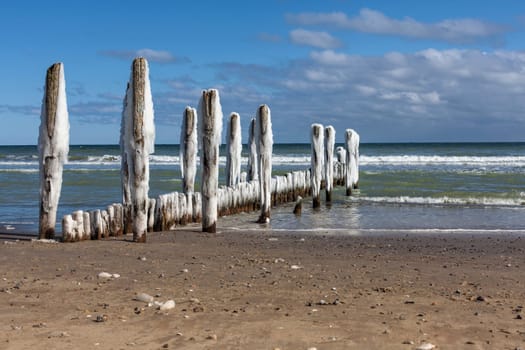 Groynes in winter