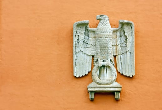 German eagle on the wall in Munich