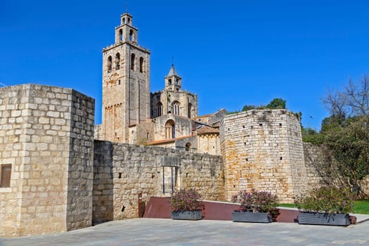 Monastery romanesque of the SX .Sant Cugat del Valles. Catalonia