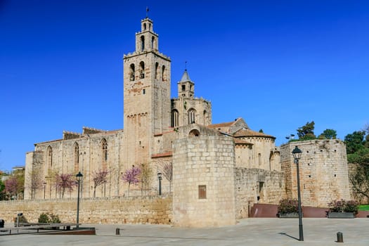 Monastery romanesque of the SX .Sant Cugat del Valles. Catalonia
