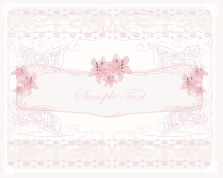 floral invitation card