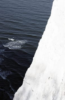 The edge of the chalk cliff,Königsstuhl,on the island of Rügen.