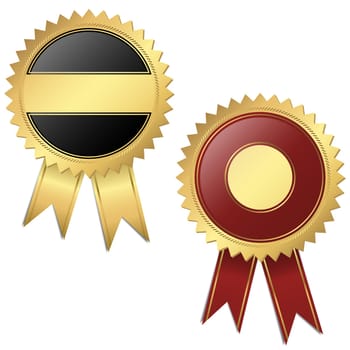 2 templates - quality seal black and red