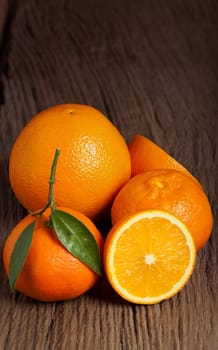 Fresh orange fruits