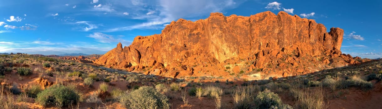 Valley of Fire in the evening light