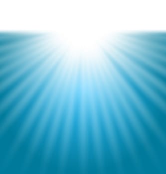 Illustration abstract background with sunbeam - vector