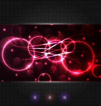 Illustration abstract background with light effects - vector