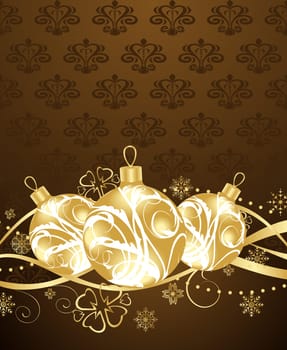 Illustration beautiful Christmas background - vector