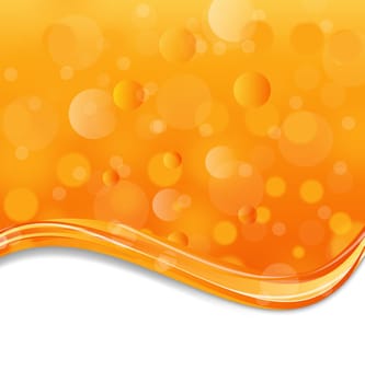 Illustration abstract orange background with light effect - vector