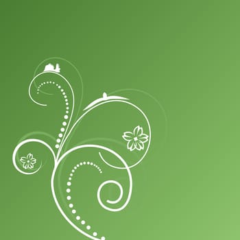Abstract flowers background with place for your text. Vector