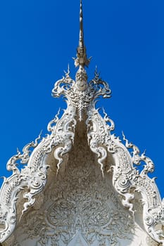 Close up detail of the White Temple Chiang Rai, Thailand
