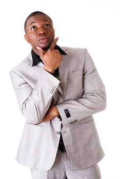 Thoughtful businessman portrait