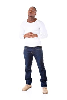 Man thinking about a problem