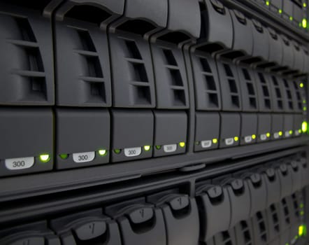 modern corporate information storage system in new datacenter