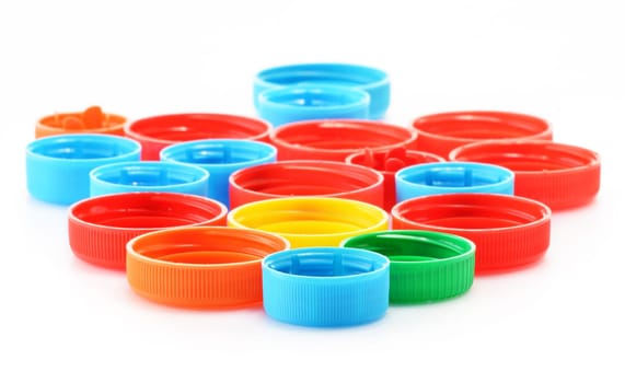 Plastic bottle cap isolated on white
